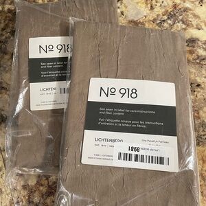 Crushed Voile rod pocket curtain panels